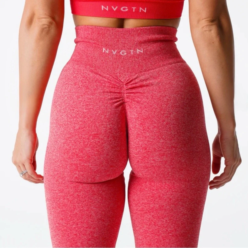 NVGTN Candy Apple Scrunch Seamless Leggings🍎 - Picture 2 of 11